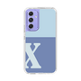 Slim Protection Case［ Original - initial two tone - X blue ］