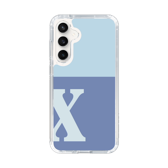 Slim Protection Case［ Original - initial two tone - X blue ］