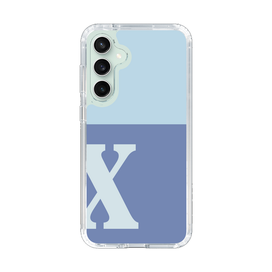 Slim Protection Case［ Original - initial two tone - X blue ］