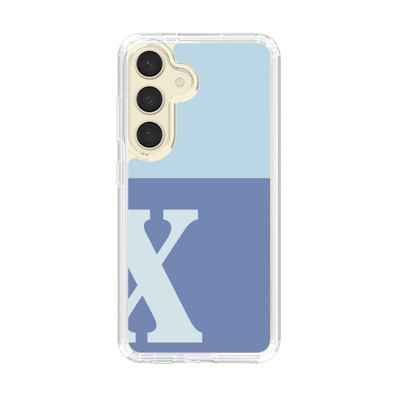 Slim Protection Case［ Original - initial two tone - X blue ］