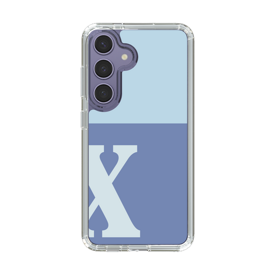 Slim Protection Case［ Original - initial two tone - X blue ］
