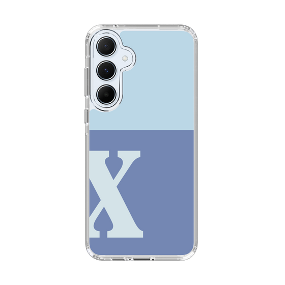 Slim Protection Case［ オリジナル - initial two tone - X blue ］