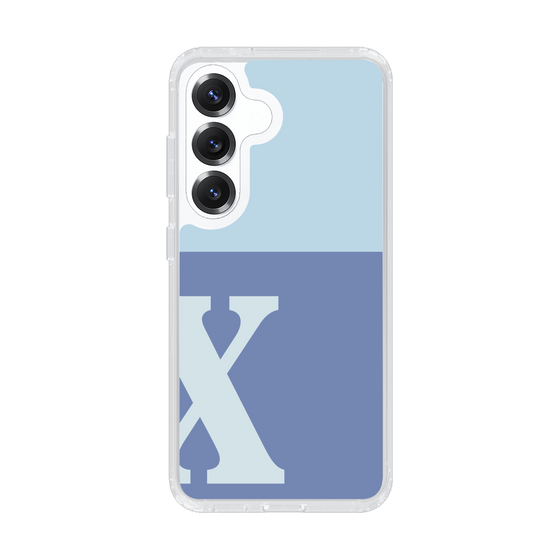 Slim Protection Case［ Original - initial two tone - X blue ］