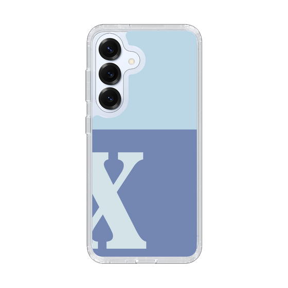Slim Protection Case［ Original - initial two tone - X blue ］