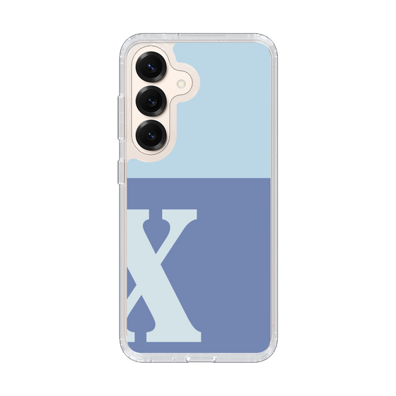 Slim Protection Case［ Original - initial two tone - X blue ］