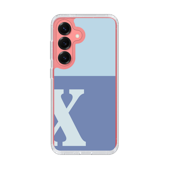 Slim Protection Case［ Original - initial two tone - X blue ］