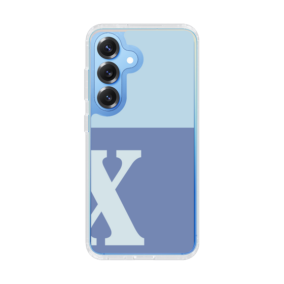 Slim Protection Case［ Original - initial two tone - X blue ］