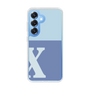 Slim Protection Case［ Original - initial two tone - X blue ］