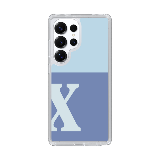 Slim Protection Case［ Original - initial two tone - X blue ］