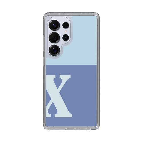 Slim Protection Case［ Original - initial two tone - X blue ］