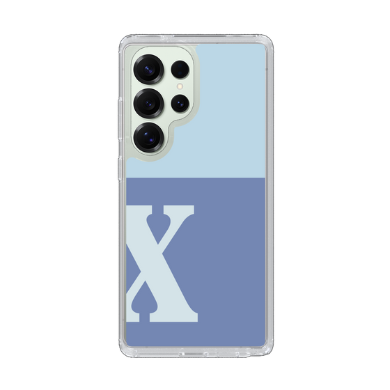 Slim Protection Case［ Original - initial two tone - X blue ］