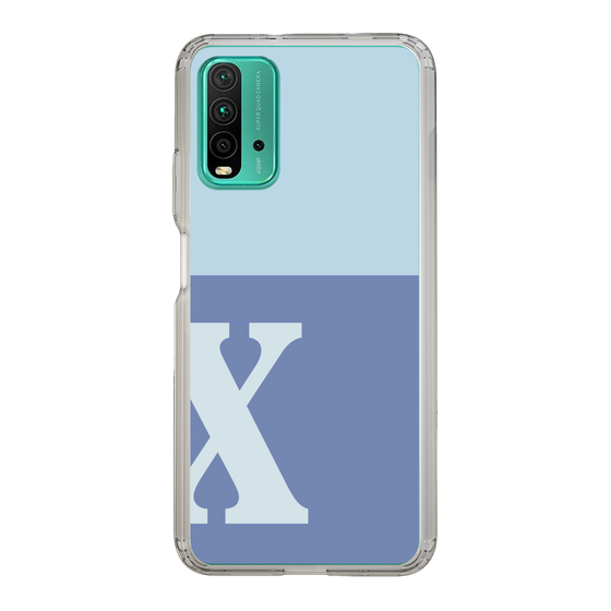 Slim Protection Case［ Original - initial two tone - X blue ］