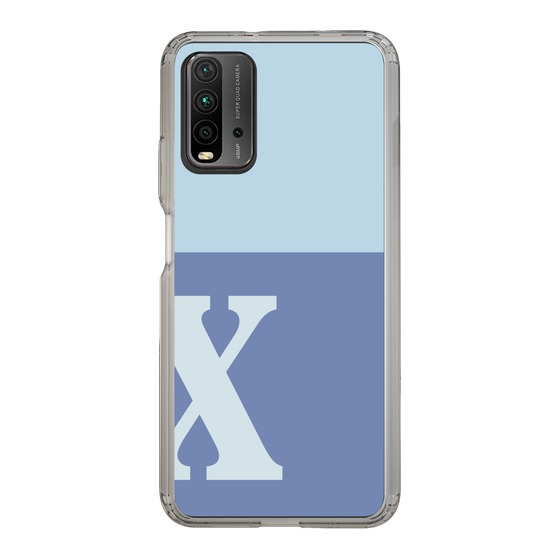 Slim Protection Case［ Original - initial two tone - X blue ］