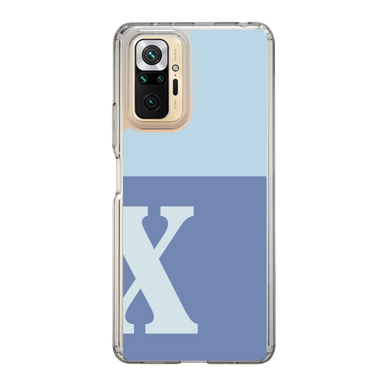 Slim Protection Case［ Original - initial two tone - X blue ］
