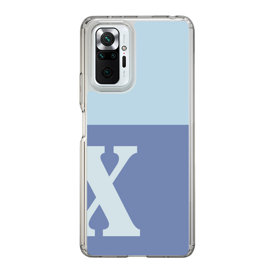 Slim Protection Case［ Original - initial two tone - X blue ］