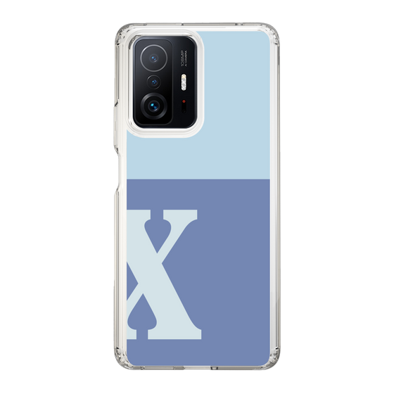 Slim Protection Case［ Original - initial two tone - X blue ］