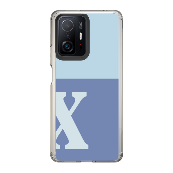 Slim Protection Case［ Original - initial two tone - X blue ］