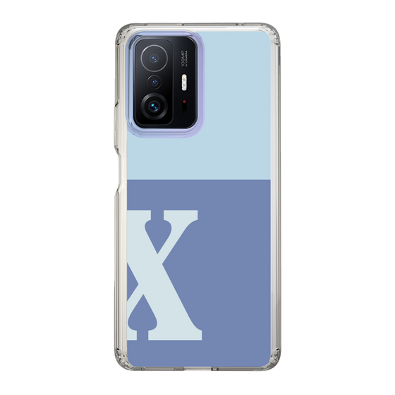 Slim Protection Case［ Original - initial two tone - X blue ］