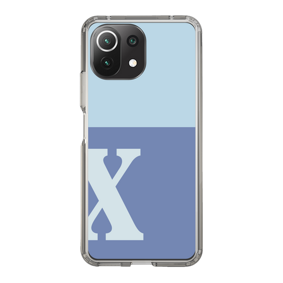 Slim Protection Case［ Original - initial two tone - X blue ］