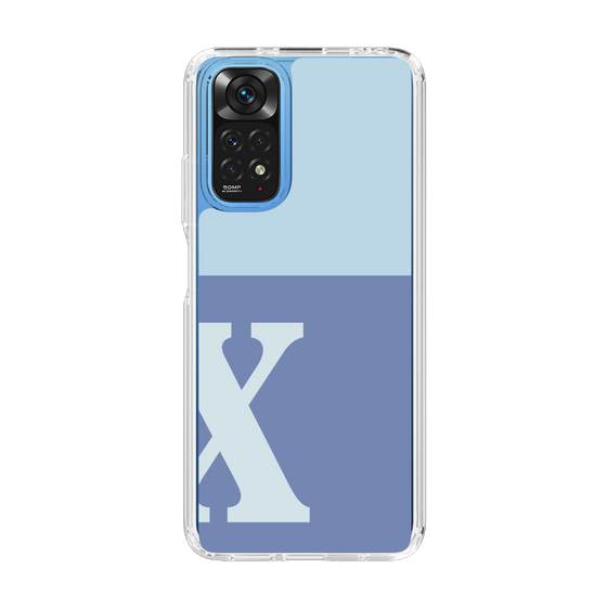 Slim Protection Case［ Original - initial two tone - X blue ］
