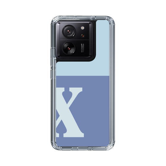 Slim Protection Case［ Original - initial two tone - X blue ］