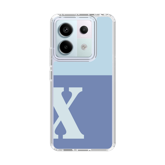 Slim Protection Case［ Original - initial two tone - X blue ］