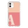 Slim Protection Case［ Original - initial two tone - A pink ］
