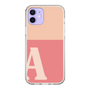 Slim Protection Case［ Original - initial two tone - A pink ］