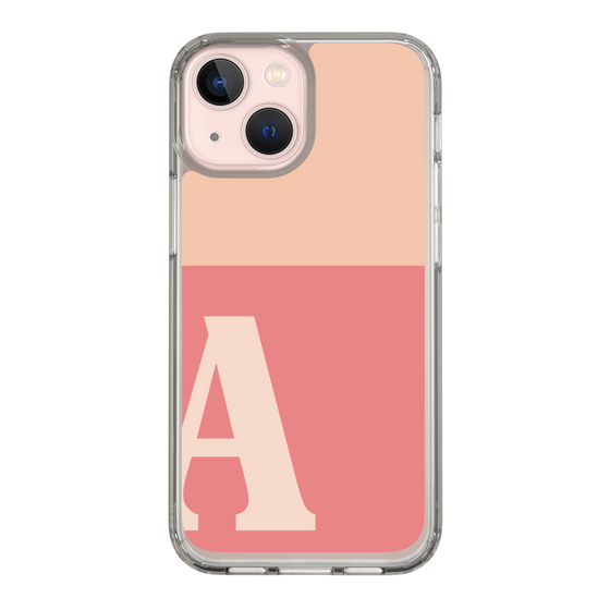 Slim Protection Case［ Original - initial two tone - A pink ］