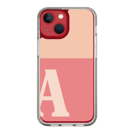 Slim Protection Case［ Original - initial two tone - A pink ］