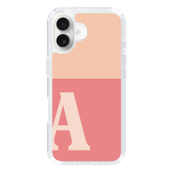 Slim Protection Case［ オリジナル - initial two tone - A pink ］