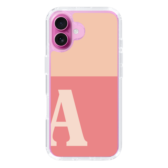 Slim Protection Case［ オリジナル - initial two tone - A pink ］