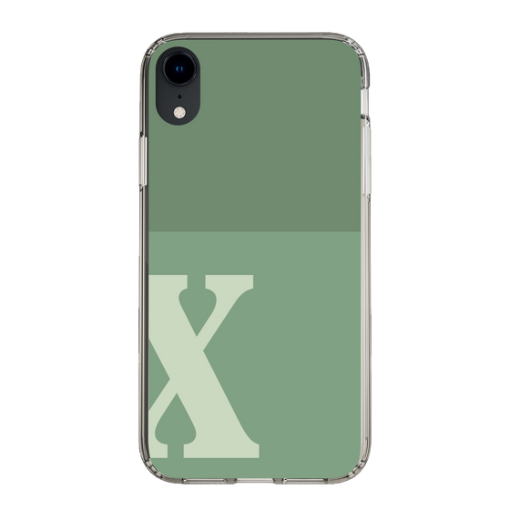 Slim Protection Case［ Original - initial two tone - X green ］