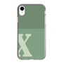 Slim Protection Case［ Original - initial two tone - X green ］