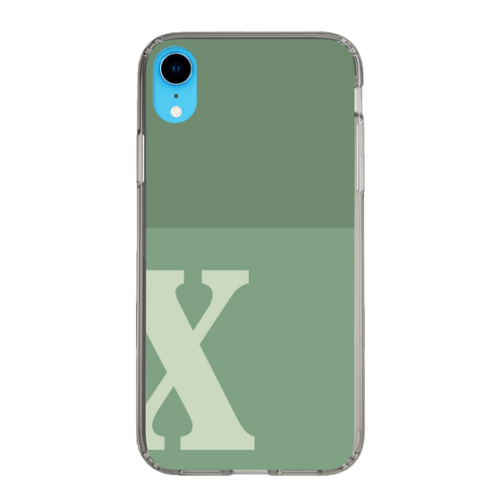 Slim Protection Case［ Original - initial two tone - X green ］