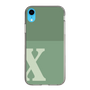 Slim Protection Case［ Original - initial two tone - X green ］