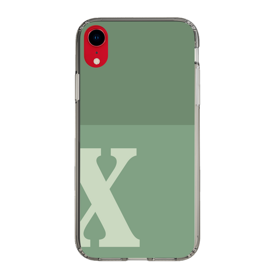 Slim Protection Case［ Original - initial two tone - X green ］