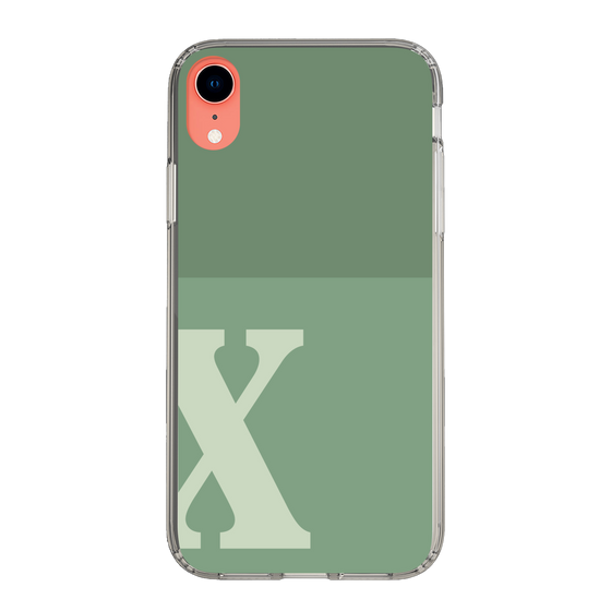 Slim Protection Case［ Original - initial two tone - X green ］