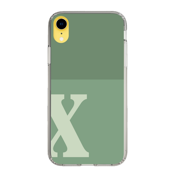 Slim Protection Case［ Original - initial two tone - X green ］
