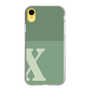 Slim Protection Case［ Original - initial two tone - X green ］