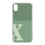 Slim Protection Case［ Original - initial two tone - X green ］