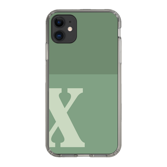 Slim Protection Case［ Original - initial two tone - X green ］