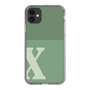 Slim Protection Case［ Original - initial two tone - X green ］