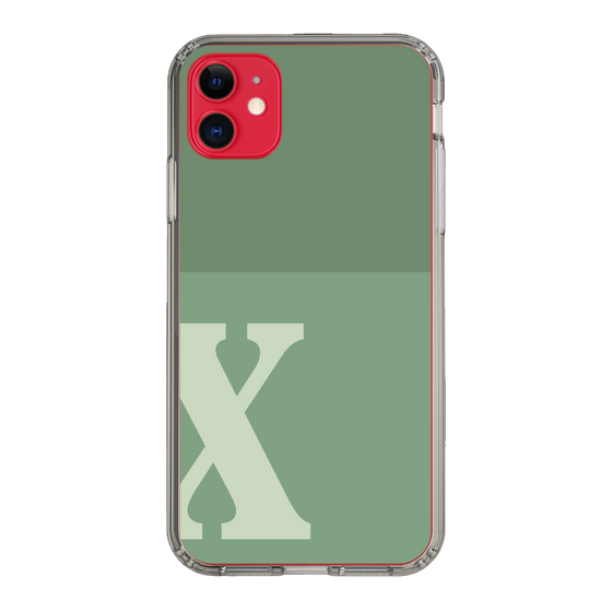 Slim Protection Case［ Original - initial two tone - X green ］