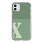 Slim Protection Case［ Original - initial two tone - X green ］