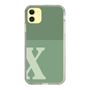 Slim Protection Case［ Original - initial two tone - X green ］