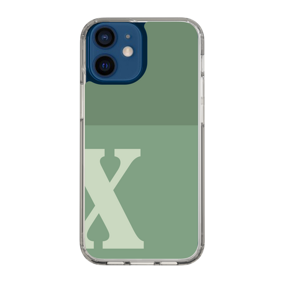 Slim Protection Case［ Original - initial two tone - X green ］