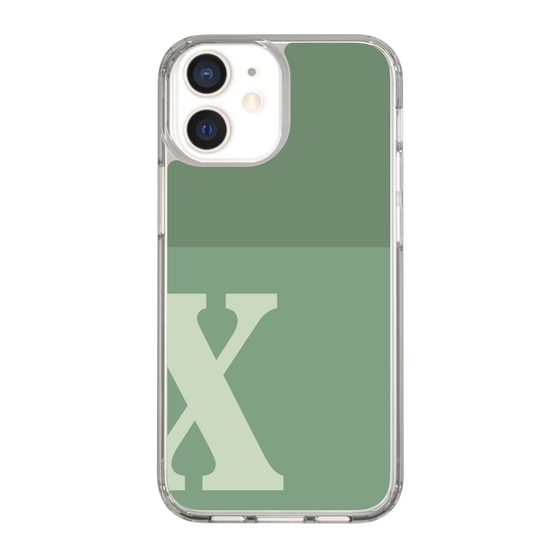 Slim Protection Case［ Original - initial two tone - X green ］