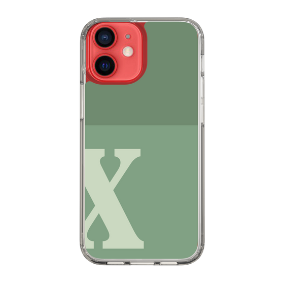 Slim Protection Case［ Original - initial two tone - X green ］