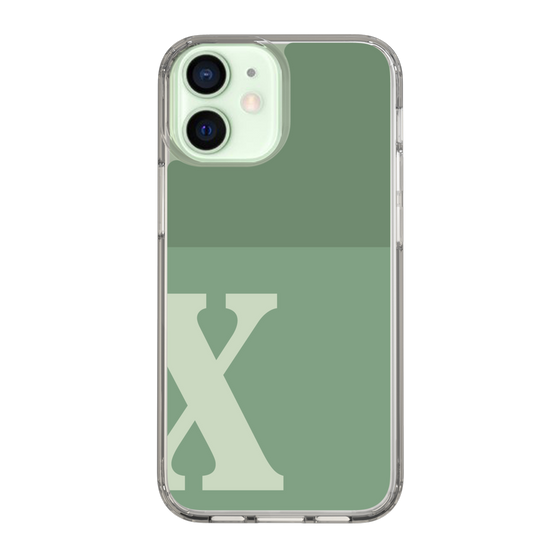 Slim Protection Case［ Original - initial two tone - X green ］